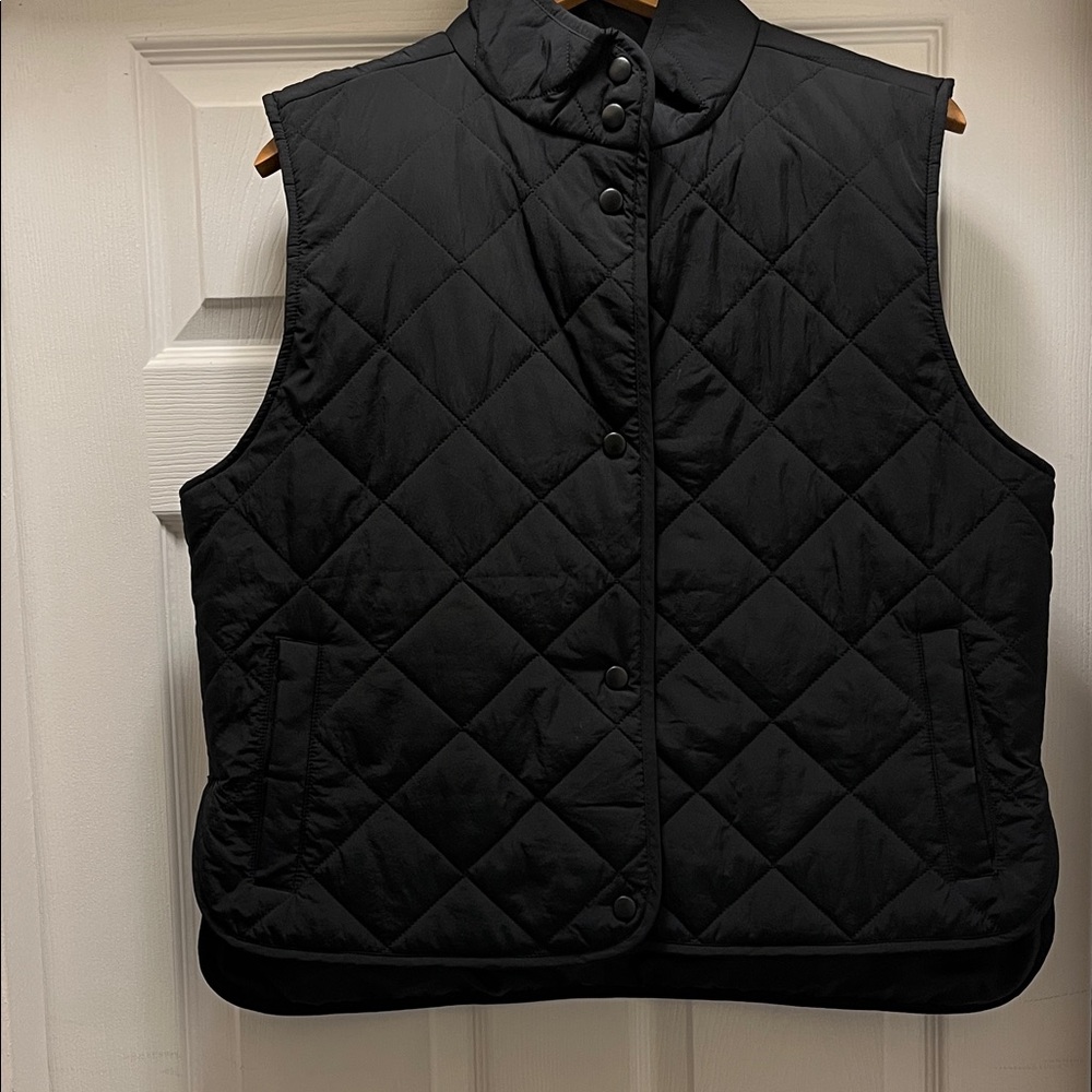 A New Day Black Quilted Vest